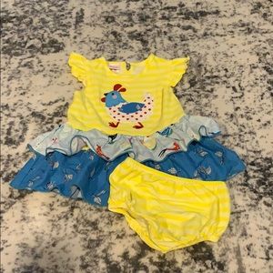Ricrac & Ruffles dress with bloomers